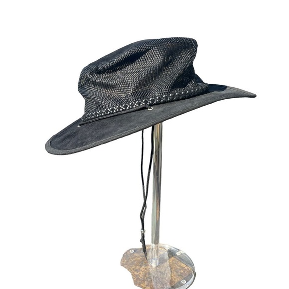 Monterey Bay Breeze Black Waterproof Crushable Vented  Hat - Picture 12 of 16